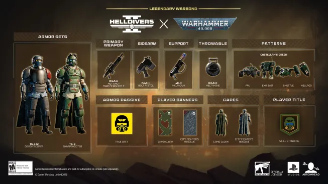 Helldivers 2 x Warhammer 40,000