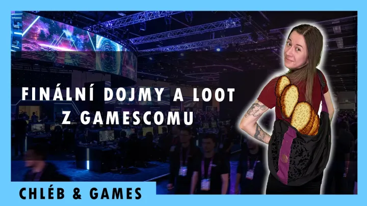 Sledujte Chléb & Games o posledním dni na Gamescomu a herním lootu z výstavy