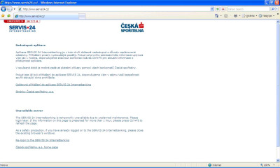 Servis 24 : České spořitelně internetové bankovnictví již funguje