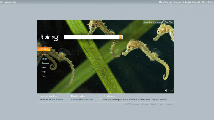 Bing.com - nový pokus o vyhledávač od Microsoftu