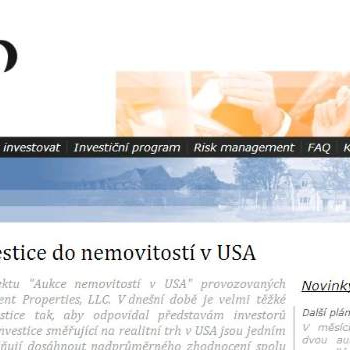 ČNB varuje: Nenaleťte firmě Private Investment Properties