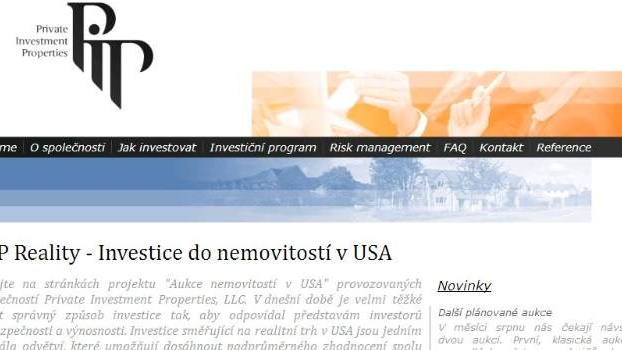 ČNB varuje: Nenaleťte firmě Private Investment Properties