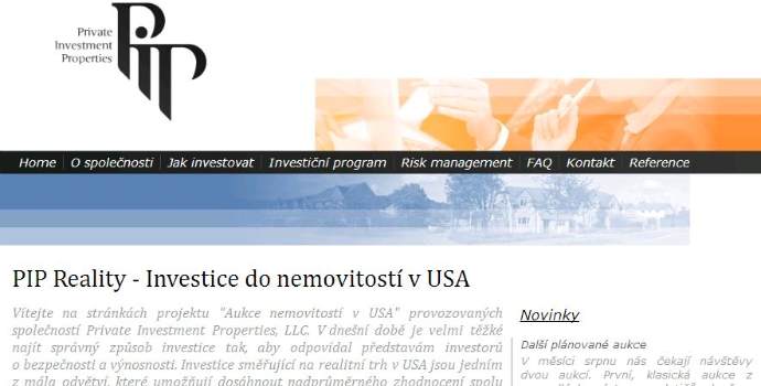 ČNB varuje: Nenaleťte firmě Private Investment Properties