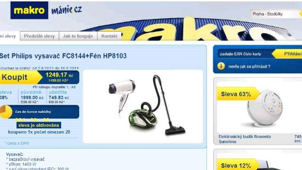 Řetězec Makro spustil vlastní slevový portál