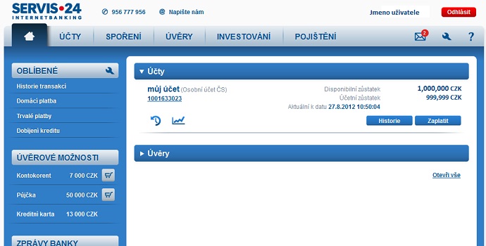 Servis24 České spořitelny je v novém! Co nového nabízí?