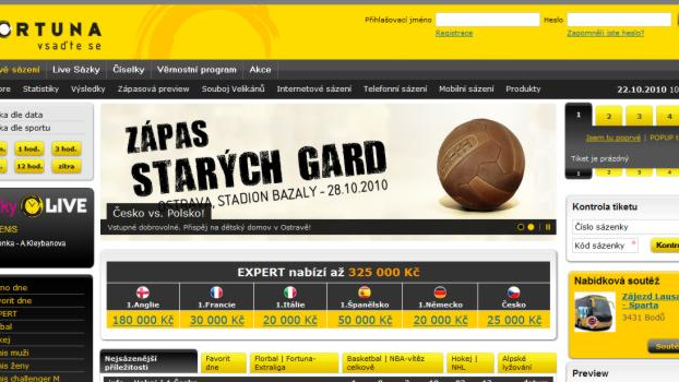 Bookmakeři z Fortuny dávají sázkařům "na frak"