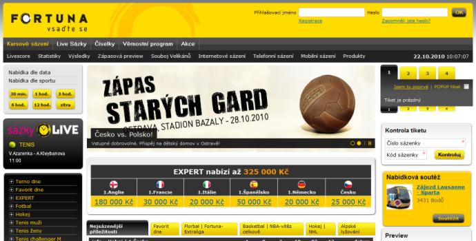 Bookmakeři z Fortuny dávají sázkařům "na frak"