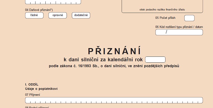 Silniční daň - kdy platit a podávat daňové přiznání k silníční dani?
