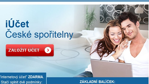 Česká spořitelna začala nabízet založení účtu online, bez pobočky