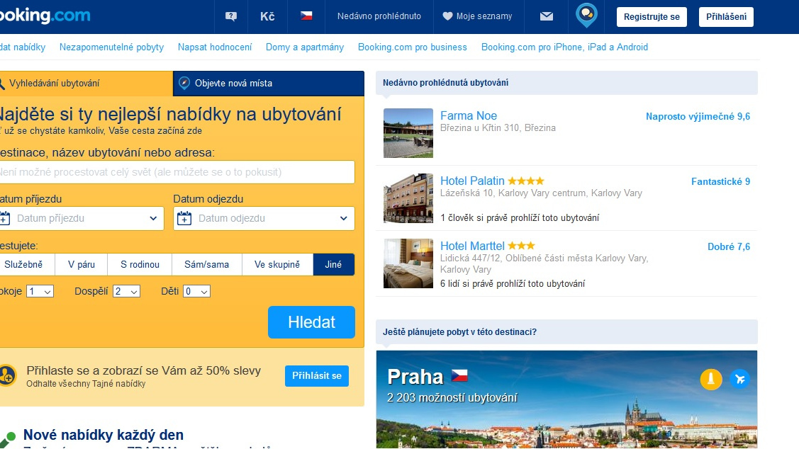 Placení přes Booking.com vás může stát vše na účtě