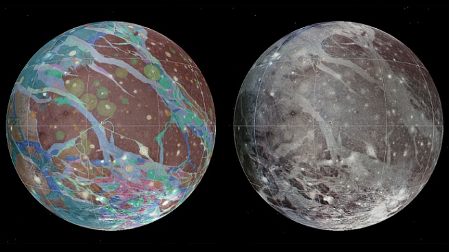 Polární záře odhalila moře pod povrchem největšího měsíce sluneční soustavy