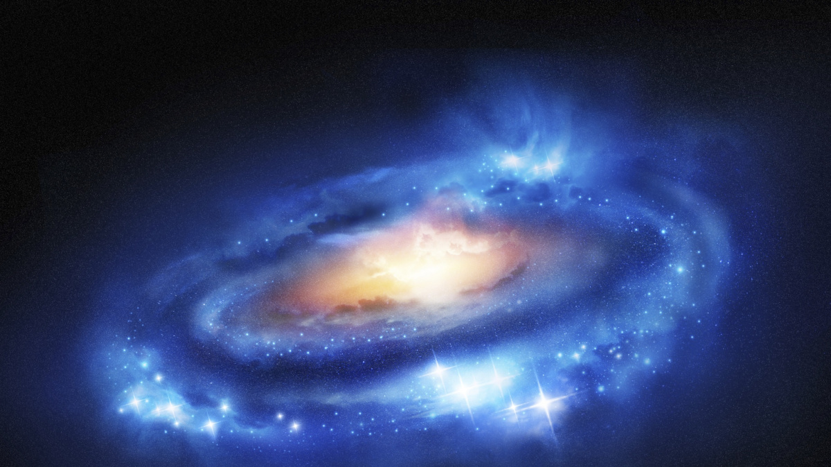 Astronomové objevili galaxii zářící jako 300 bilionů sluncí