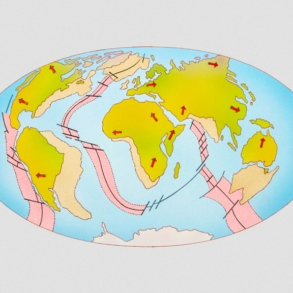 Překvapení: Pohyb kontinentů je palivem pro evoluci pozemského života