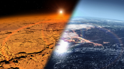 Proč je Mars zamrzlou pustinou? Možná za to mohou sluneční erupce