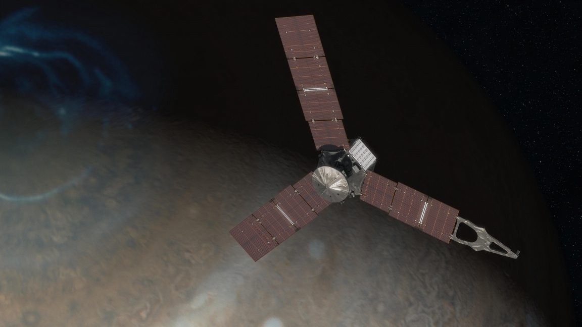 Sondu Juno čeká odvážný manévr, bude kroužit kolem Jupiteru