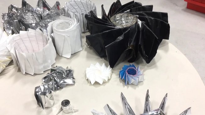 Součástky kosmických sond vyvinuté s prvky origami
