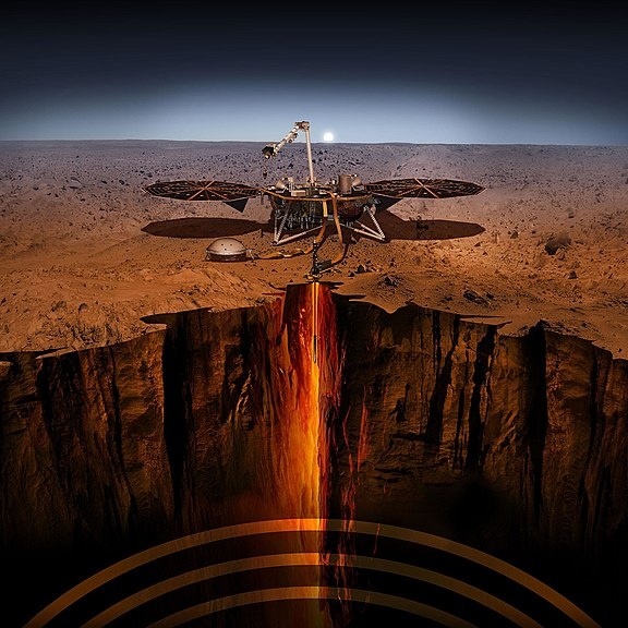 Sonda InSight přistála na Marsu, zkoumat tu bude minulost Rudé planety