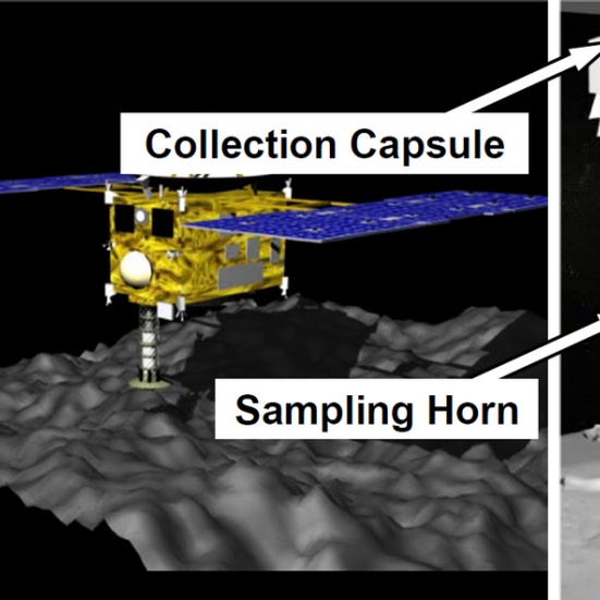 Japonská sonda vystřelila na asteroid Ryugu a odebrala z něj vzorky