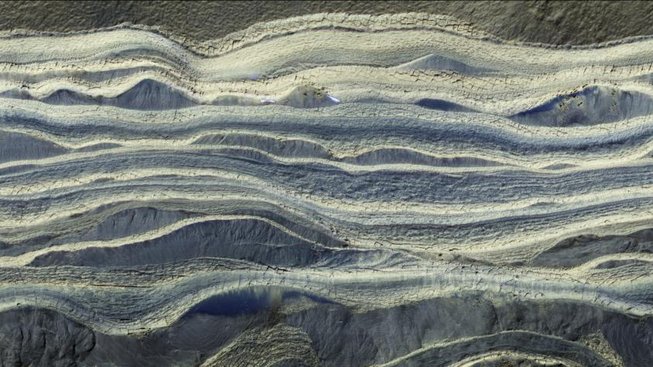 Jednotlivé vrstvy sedimentů
