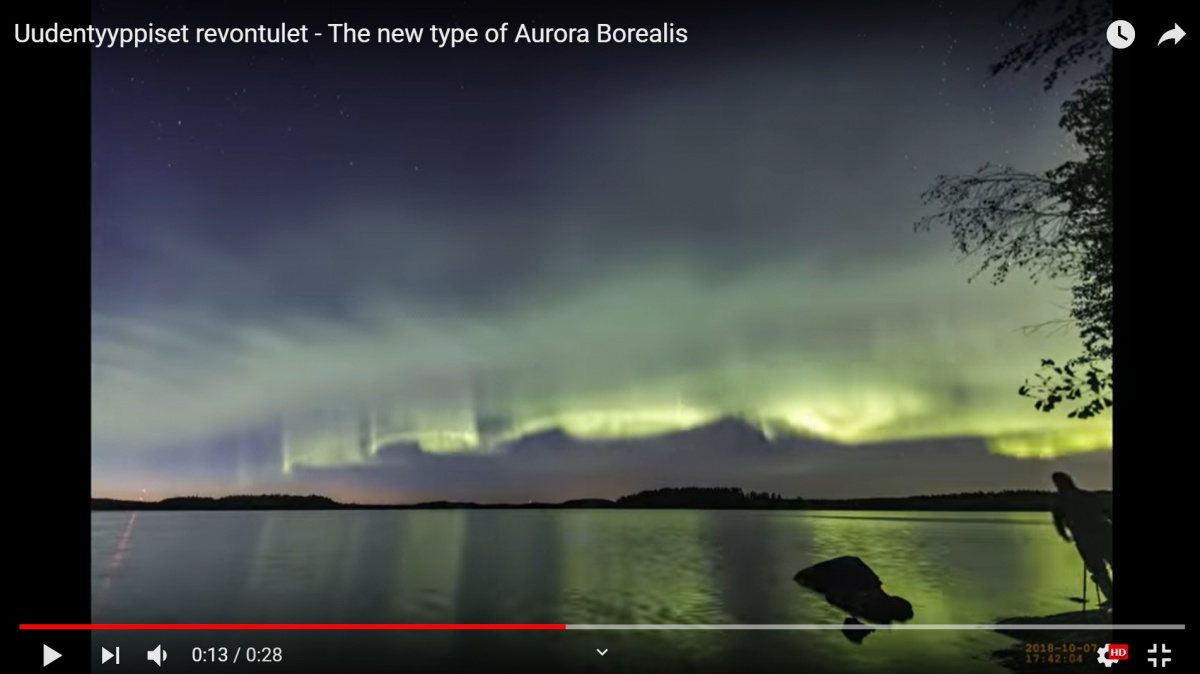 Ohromující polární záře zachycena na videu