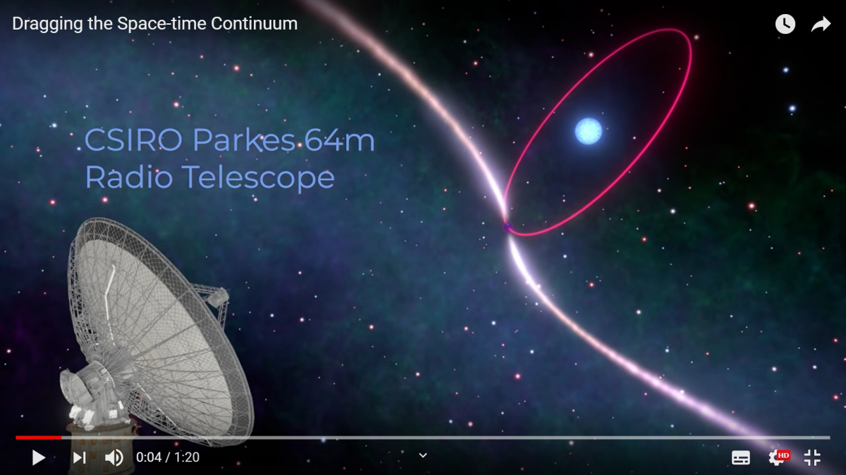 Astronomové poprvé pozorovali, jak hvězdy ohýbají prostor a čas