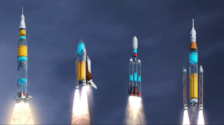 Důvtipná animace ukazuje, co se děje v raketách po startu