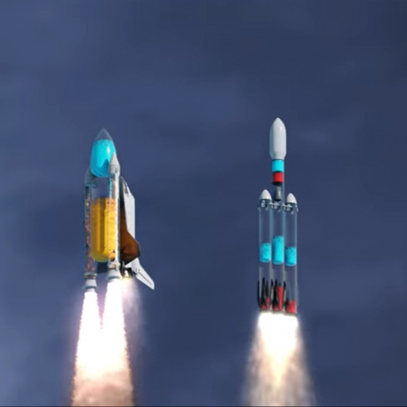 Důvtipná animace ukazuje, co se děje v raketách po startu