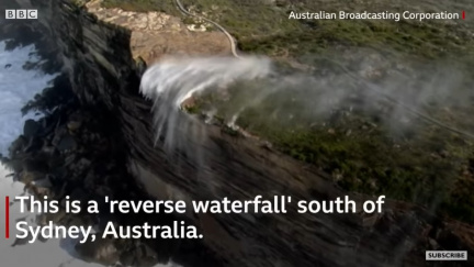 Vodopády padaly vzhůru a nebyl to trik (VIDEO)