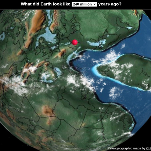 Chytrý glóbus najde místo, kde byste žili před miliony let