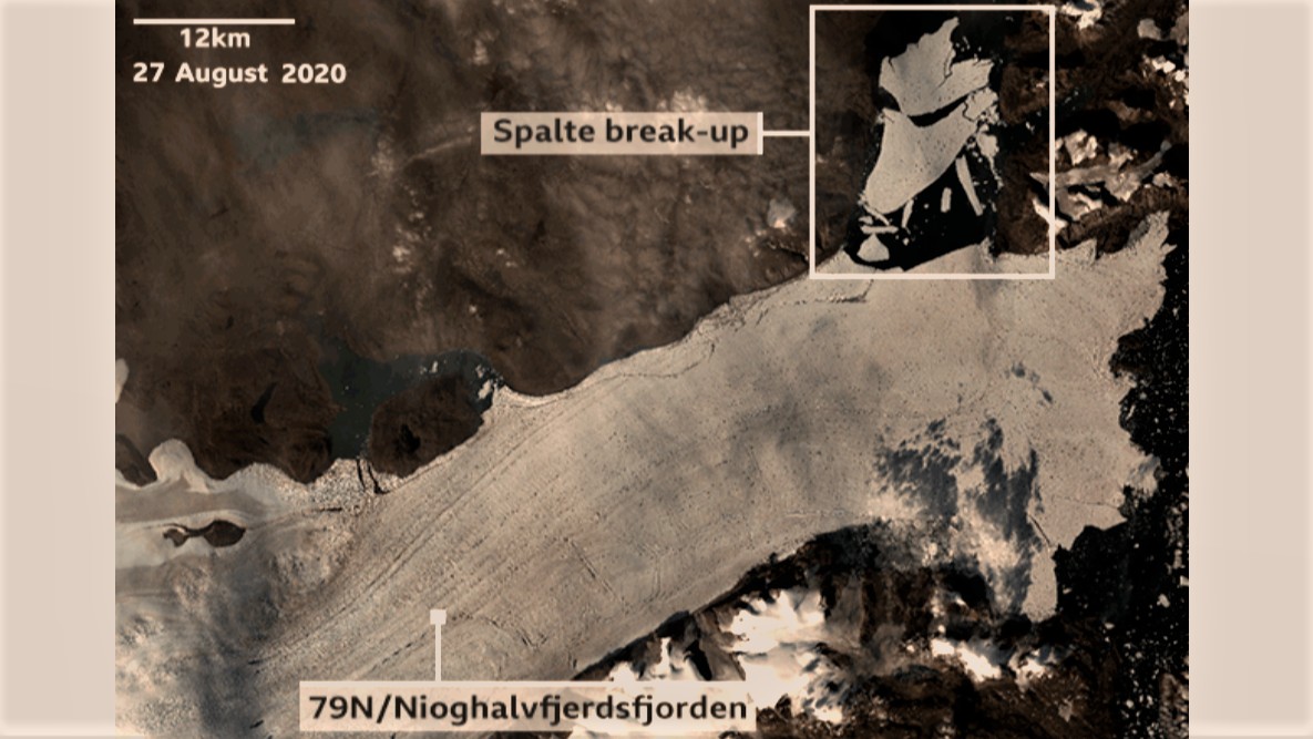 Největší arktický ledovec se hroutí