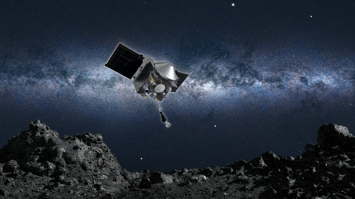 Touchdown ve vesmíru! Sonda při něm odebírala půdu z asteroidu