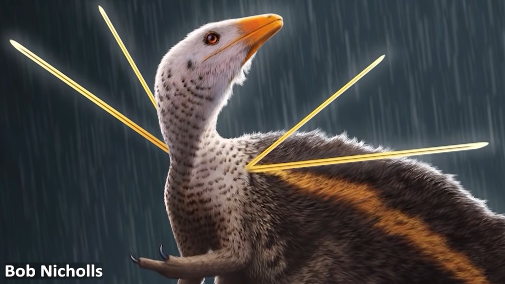 Švihák z jurského parku se pyšnil hřívou a kopím