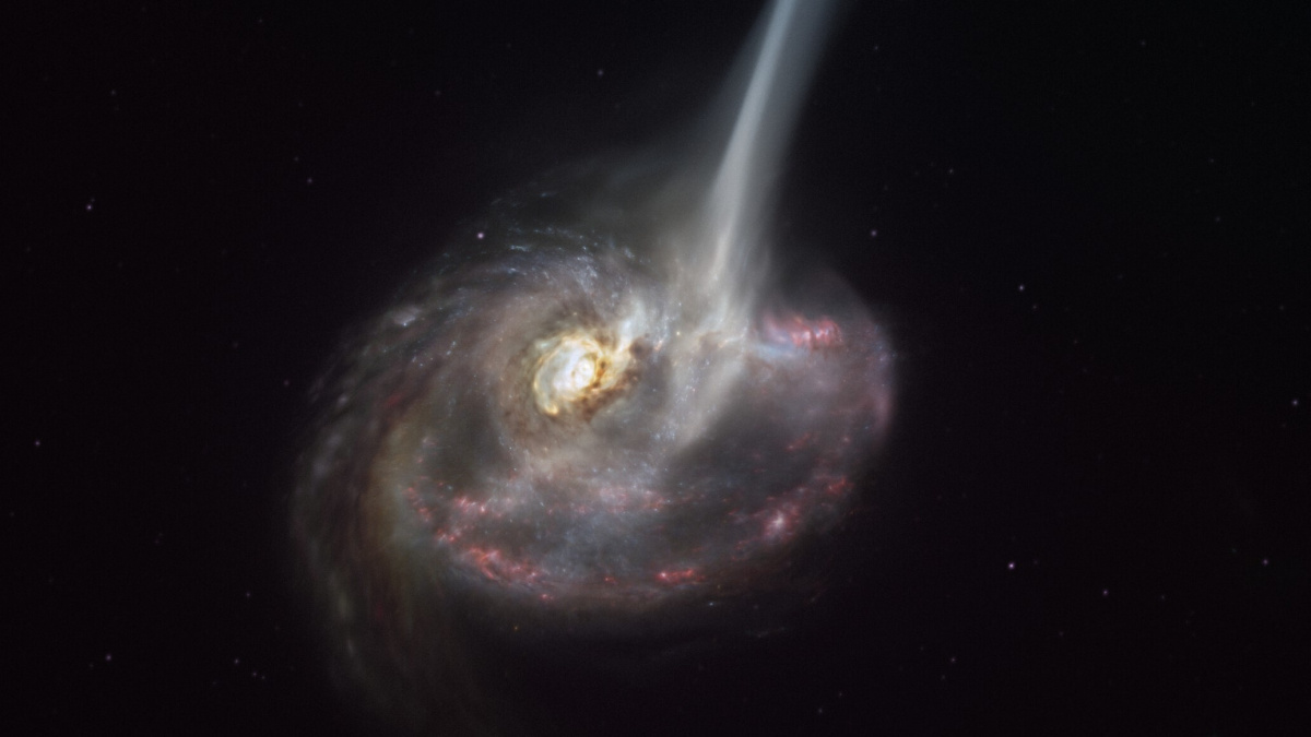 Astronomové poprvé viděli umírat galaxii