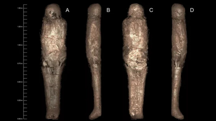 Vědci převyprávěli příběh egyptské mumie v bahenním zábalu