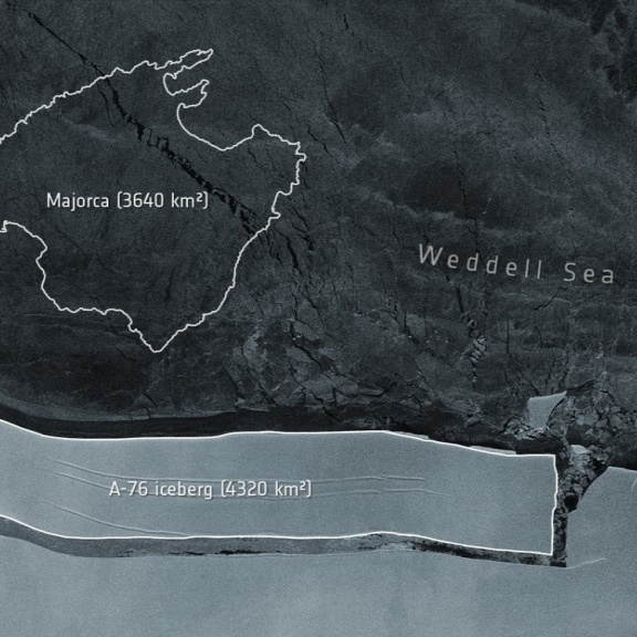 Zrodila se největší kra světa. Je devětkrát větší než Praha