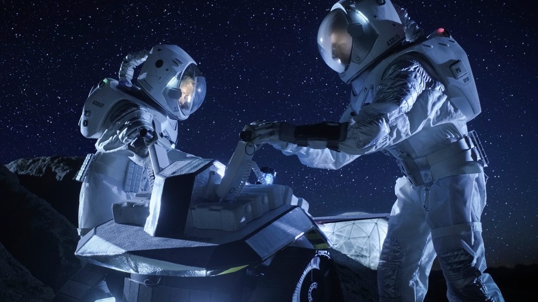 Jízda na Měsíci v offroadu. Video ukazuje, že si ji astronauti užijí