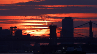 Brooklynský most, New York.