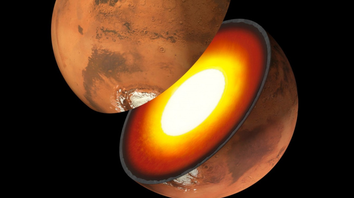Poprvé jsme nahlédli do nitra cizí planety. Jádro Marsu je tekuté a nečekaně velké