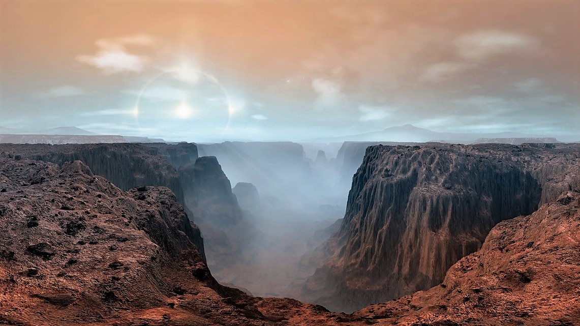 Sonda nalezla v marsovských kaňonech ohromné zásoby vody