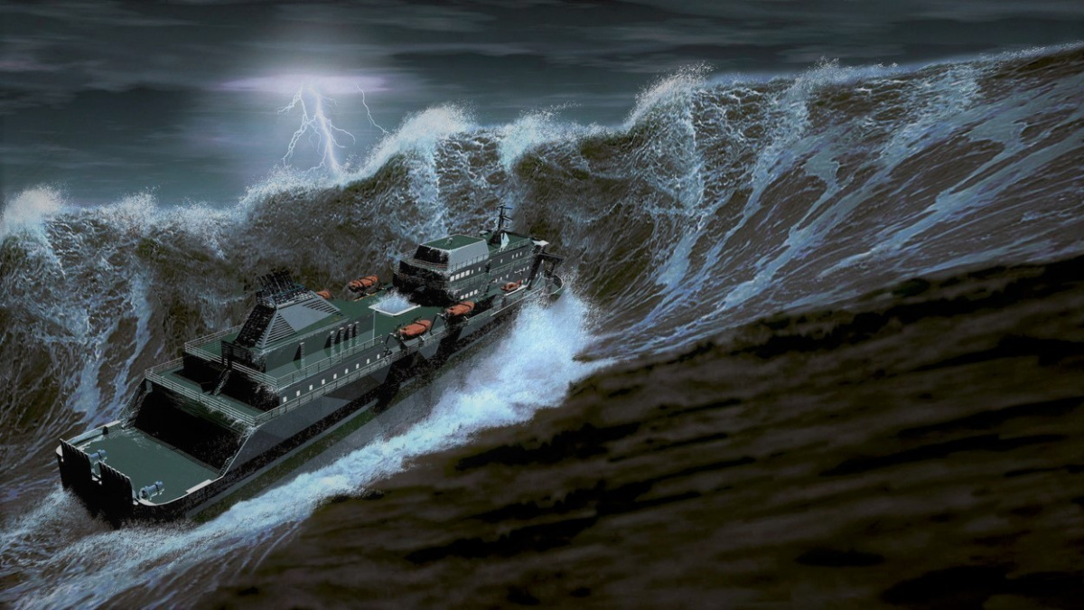 Gigantická vlna se zvedla na otevřeném oceánu. Byla vyšší než čtyřpatrový dům