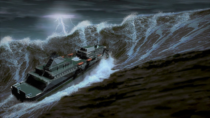 Gigantická vlna se zvedla na otevřeném oceánu. Byla vyšší než čtyřpatrový dům