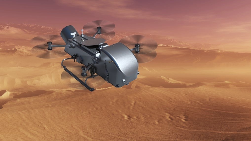 Další letecké dobrodružství ve vesmíru: Robotická vážka vzlétne nad Saturnův měsíc