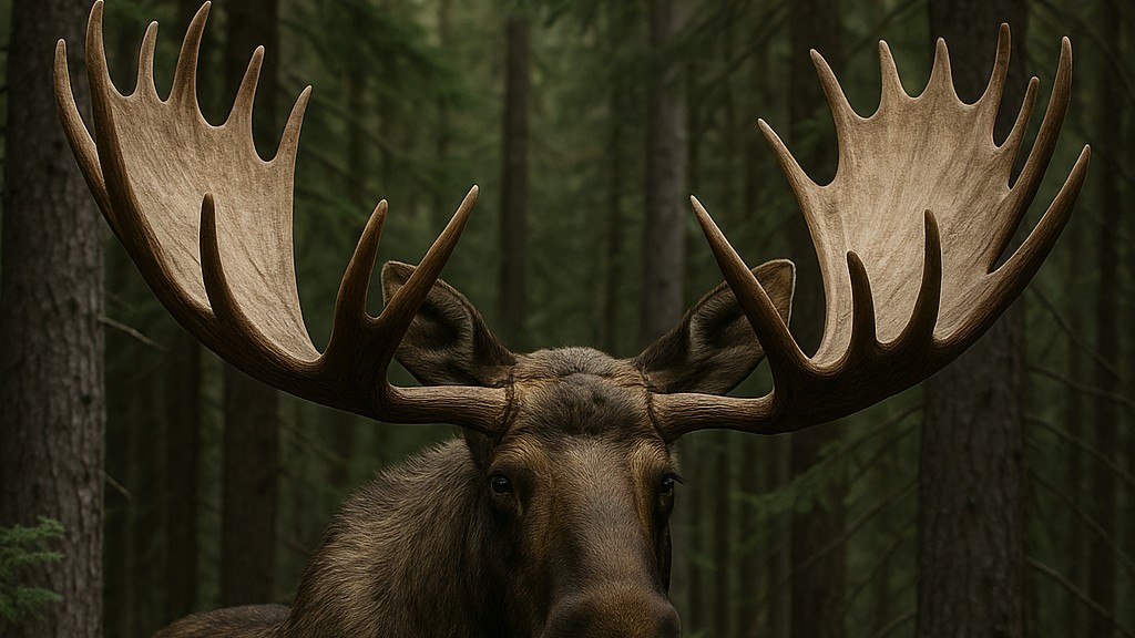 Největší jelenovitý tvor světa má paroží široké jako dveře