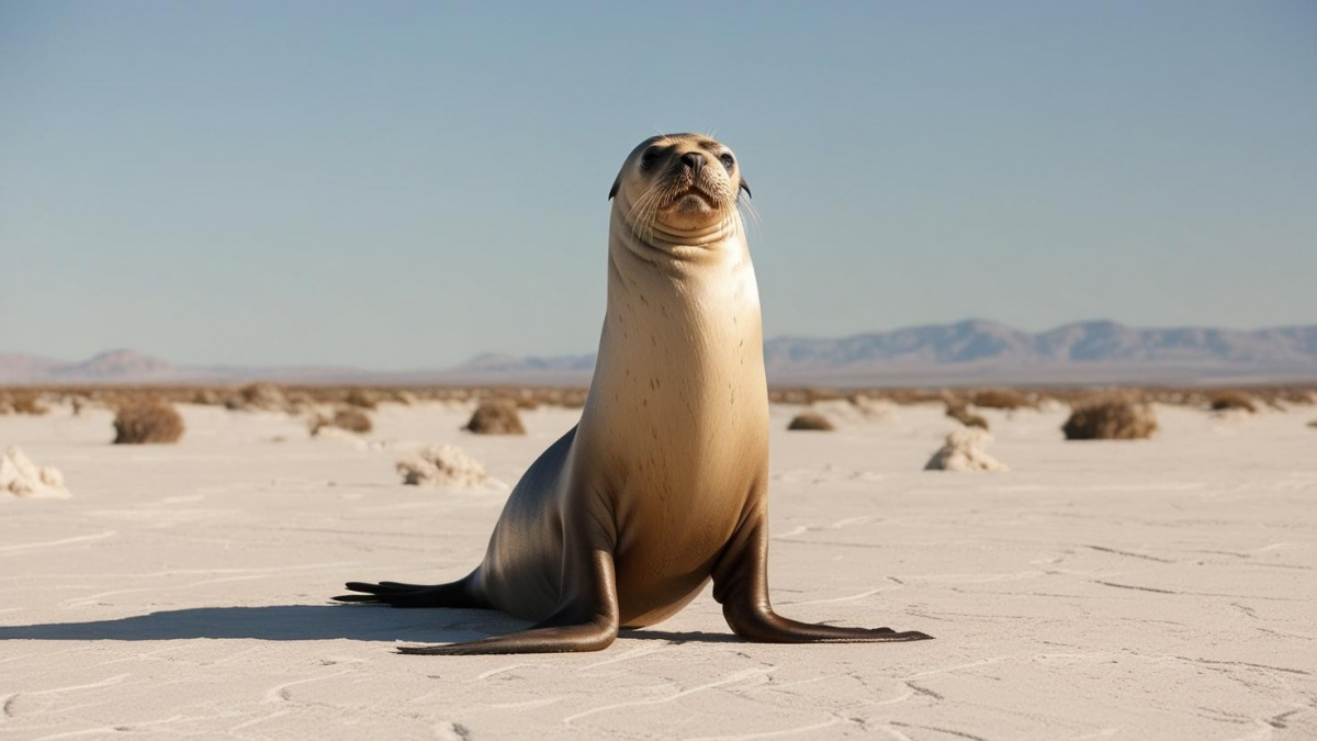 Lachtan se vydal na výpravu do chilské stepi. Jak daleko od moře skončil?