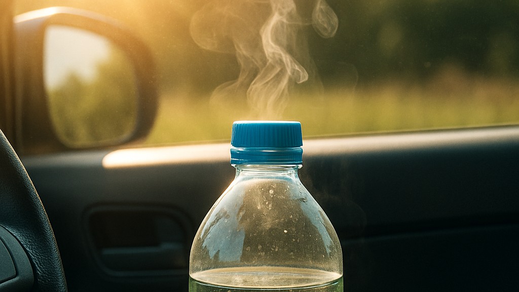 Plastová láhev vody v rozpáleném autě vás může i zabít