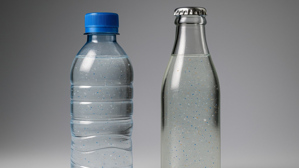 Pijete ze skla? Dostáváte do sebe více mikroplastů než z plastu