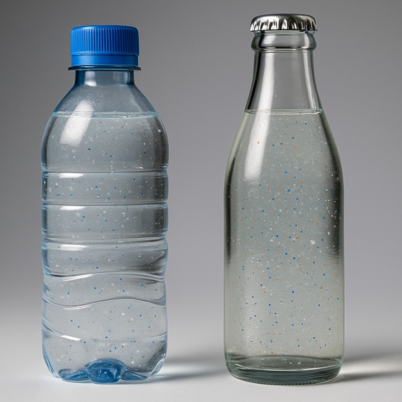 Pijete ze skla? Dostáváte do sebe více mikroplastů než z plastu