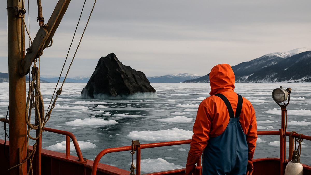 U pobřeží Kanady se objevil tajemný černý ledovec, co je zač?