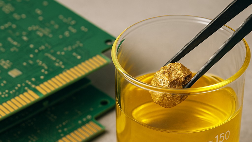 Zlato z počítače bez kyanidu: Revoluce v těžbě starých desek