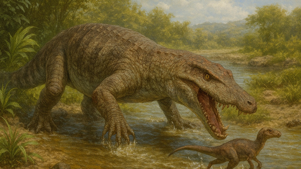 Děsivý krokodýl půlil dinosaury vedví, čelistmi konkuroval T. rexovi